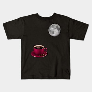 Blood moon coffee Kids T-Shirt